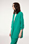 Sleeve Detailed Jacket Trousers Green Suit 1144 - 7