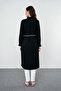 Shirt Collar Lace Detailed Long Black Tunic 1451 - 6