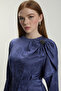 Jacquard Shoulder Detailed Lavender Dress 0514 - 4