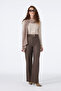 Belt Detailed Mink Trousers 0210 - 5