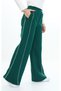 Girl's Palazzo Sweatpants with Elastic Waistband and Pockets - Piping Detail & 3 Thread Ruffle Detail - 5