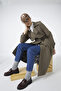 Jacket Collar Sleeve Detailed Khaki Trench Coat 12667 - 6