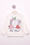 Girls' Relax Fit Crew Neck Printed Sweatshirt - 2 Thread