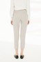 Narrow Leg Fabric Gray Trousers P-0024 - 5