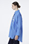Striped Stone Embroidered Blue Tunic 1544 - 3