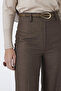 Belt Detailed Mink Trousers 0210 - 3