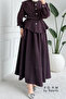 Relaxed Fit Belt Detail Modest Women's Skirted Set 1167 – Form Series - 2