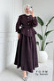 Relaxed Fit Belt Detail Modest Women's Skirted Set 1167 – Form Series