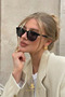 Petta Sevdy Black Oval Uv400 Filtered Sunglasses - 3