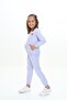 Girl's 2-Piece Set Printed Hooded Sweatshirt with Pockets & Elastic Waist Jogger Sweatpants - 2