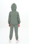 Girl's 2-Piece Set: Hooded Sweatshirt with Pockets and Raglan Sleeves & Elastic Waistband Jogger with Pockets - 4
