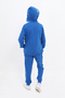 Boy's 2-Piece Set Printed Hooded Zipper Pocket Raglan Sleeve Sweatshirt & Waistband - 6