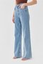 Allow Gold Super High Waist A.C.A.I.P S.O.L.M.A.Z Blue Loose Jeans Palazzo Trousers - 4