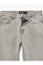 Regular Waist Cotton Vintage Straight Fit Jean Trousers - 8