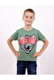 Boy's Printed Crew Neck Short Sleeve T-Shirt
