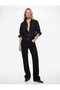 Slim Fit Belted Buttoned Flared Denim Trousers - Flare Jeans