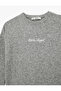 Long Sleeve Crew Neck Embroidered Knit Sweater - 5