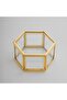 11x10x5cm Jewelry Accessory Ring Box with Lid Glass Gold Brass Brass Wedding Engagement Promise Organization - 5