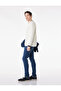 Regular Waist Narrow Leg Cotton Skinny Fit Jean Trousers - Michael Jean - 2