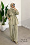 Contrast Stitching Detailed Hijab Women's Tnsel Set 1171 – Form Series