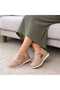 Ofi Women's Sandals with Anatomic Sole and Buckle, Daily Soft Genuine Leather Suede P326-Beige - 8