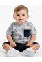 Baby Boy Summer Printed Pocket 6-9-12-18-24 Months Shorts Set