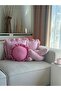 Candy Round Ruffled Inner Filled Throw Pillow / Cushion - 3