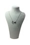 Hearted g Letter Silver 316L Stainless Steel Necklace -702 - 5