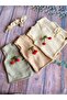 Hand Knitted Double Breasted Model Cream Color Baby Girl Vest - 4