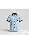 Kid Boys Contrast Trim Printed Short-Sleeve Shirt | MH - 3