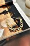 316L Stainless Steel Non-Tarnishing Thick Flat Chain Gold Bracelet Unisex - 3