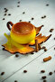 Handmade Tea and Coffee Cup Set with Sycamore and Laurel Leaf Figures - 4