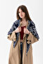Patterned Triangle Double-Sided Shoulder Shawl – Women's Knitwear Scarf - 4