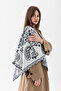 Patterned Triangle Double-Sided Shoulder Shawl – Women's Knitwear Scarf - 6
