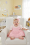 Baby Girl Religious Ceremony Dress Summer Lace with Bandana Newborn Hospital Take-Home Set Formal Gown 4015