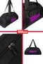Licensed Black Women's Shoulder and Hand Use Fabric Fitness Gym Sports Travel Bag - 2