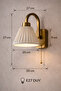 Modern Decorative Wall Sconce with Bronze Look and Chain Switch, E27 Compatible, Minimal Design - 6