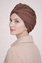 Burgu Ready-Made Bonnet Hijab - Ready-Made Bonnet Shawl Scarf - 2