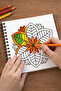Mandala - Easy & Bold Mandala - Relaxing Drawable Mandala -1- Spiral Shape in 21X21 Sizes - 3