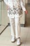 Fuat Gürşen Stone Embroidered Jean Trousers