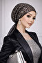 وشاح من الترتر بلون الأنثراسيت1 - 2