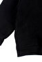 Girl's Black Colorful Hooded Cardigan - 5