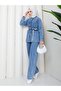 Belted Double Denim Suit - 4