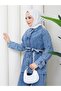 Belted Double Denim Suit - 3
