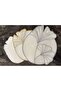 Stylish Embroidery Detailed Leaf-Shaped Plate – Decorative American Serving Dish - 6
