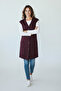 Women's Mink Plus Size Long Buttoned Vest - 4