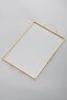 30x20cm Brass Gold Covered Glass Promise Engagement Serving Kitchen Ring Presentation Tray Groom Coffee Organization - 3