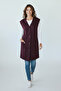 Women's Mink Plus Size Long Buttoned Vest