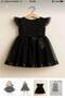 Girls' Zero-Sleeve Dress Tulle Sequin Embroidered Evening Dress Comfortable and Stylish Birthday Dress 4-9 Years Old - 2