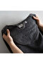 Pure Cotton Men's Bathrobe 100% Organic Cotton Embroidered Anthracite - 3
